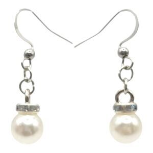 Faux Pearl Drop Earrings | Classy Elegant Jewelry